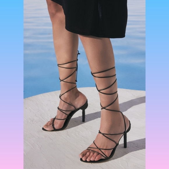 Cult Gaia Soleil Lace Up High Heel Sandals - Picture 8 of 12